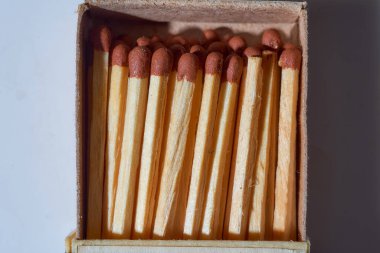 Beyaz arka planda tahta koyun eşleşmesi. Yüksek kalite fotoğraf