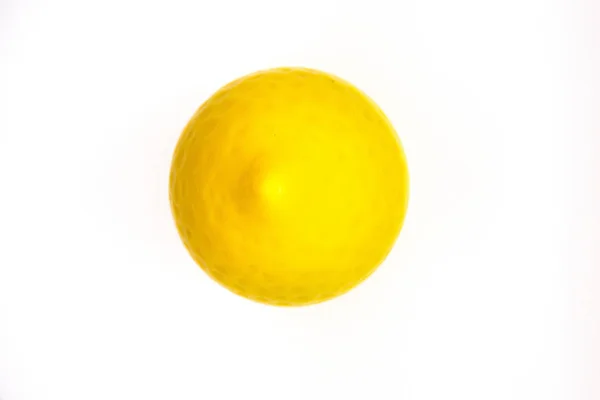 Lemon Temporizador Cozinha Isolado Sobre Fundo Branco — Fotografia de Stock