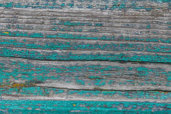 Large texture and the background of wooden boards, with remains of old paint — Stock Photo, Image