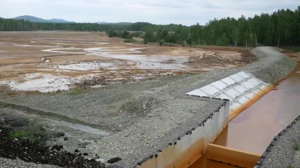 Estructura Para Limpieza Desagües Conjunto Medidas Para Eliminar Los Contaminantes — Vídeo de stock