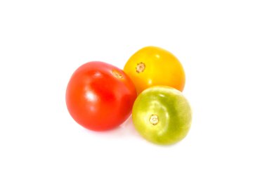 İzole - domates taze renkli domates izole beyaz bir arka plan üzerinde.