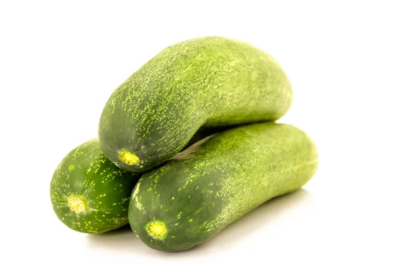 Cucumber Isolated Fresh Cucumbers Isolated White Background — Stock Photo, Image