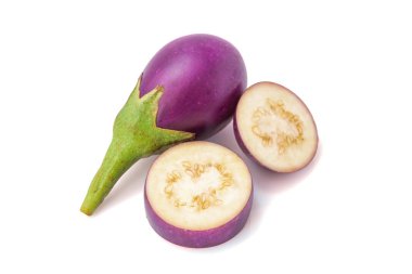 Patlıcan. Taze ışık mor patlıcan izole 