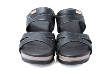 Beyaz arka planda izole edilmiş kadın ayakkabıları. Güzellik ve moda con