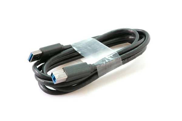 Cabo Usb Upstream Tipo Macho Para Tipo Conector Macho Mais — Fotografia de Stock