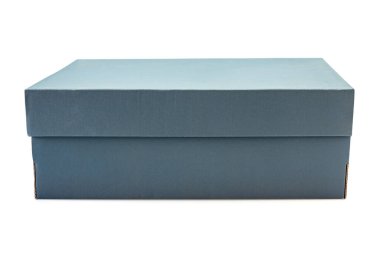 Bulanık kırpma yolunda beyaz arkaplanda izole edilmiş gri pano kutusu. 