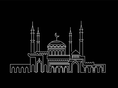 Cami lineart ramazan