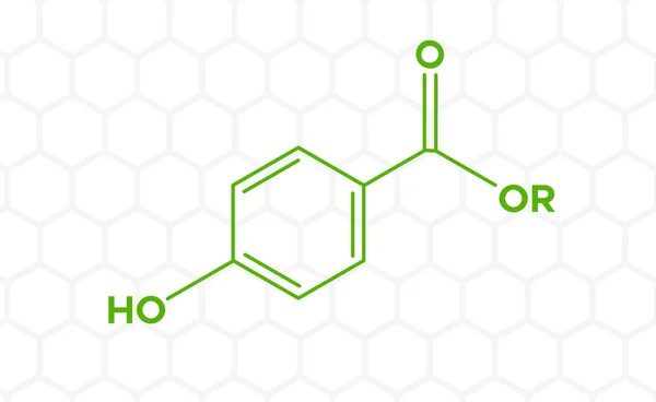 Paraben molekyl fri — Stock vektor