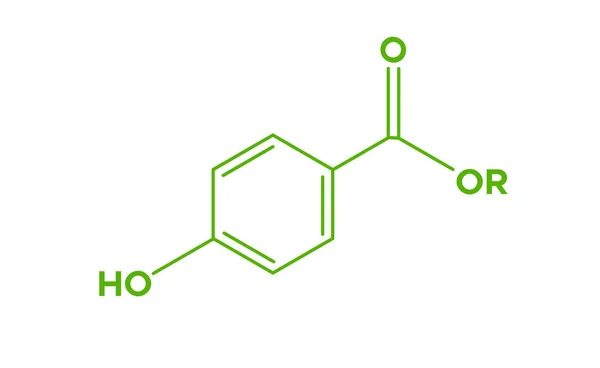 Paraben molekyl fri — Stock vektor