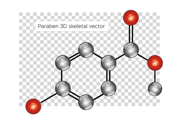 Молекула парабена свободна — стоковый вектор