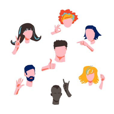emojiyi ve elleri