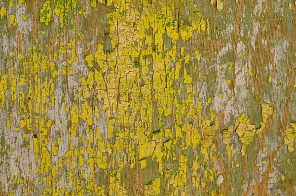 Fundo Placas Madeira Pintadas Amarelo Verde Textura Madeira Pintada — Fotografia de Stock