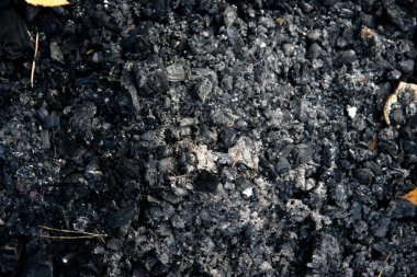 Siyah kömür doku, siyah doğal arka plan yanmış.,