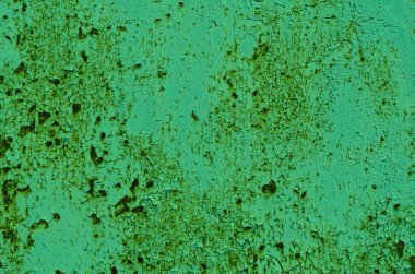 Doku Vintage mavi demir duvar arka plan birçok kat boya ile boyanmış