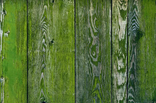 Knäckt Väderbitna Gröna Och Blå Målad Träskiva Textur Framifrån — Stockfoto