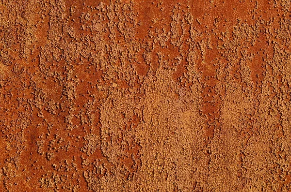 Achtergrond Van Een Roestige Oude Ijzeren Metalen Plaat Oranje Bruine — Stockfoto