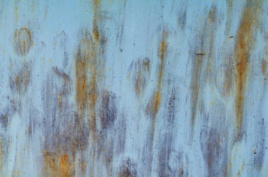 Eski püskü demir arka plan boya ve pas katmanları ile