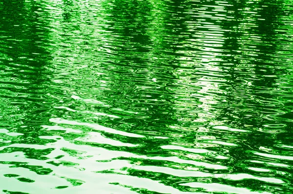 Абстрактний Фон Подрібненою Водою Тонованим Зеленим — стокове фото