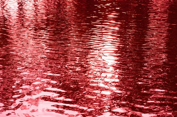 Abstract Background Rippled Water Toned Red — Stock Photo, Image