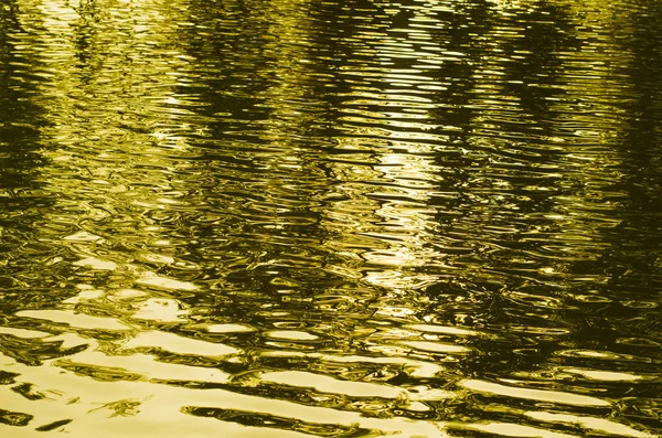 Fond Abstrait Eau Ondulée Tonique Jaune Doré — Photo