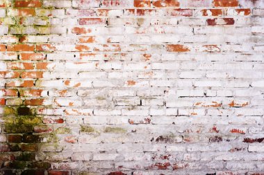 Eski vintage kırmızı tuğla duvar çimento ile doku arka plan dikişleri