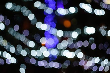 Festival ışık bokeh ile soyut renkli ufuk arka plan