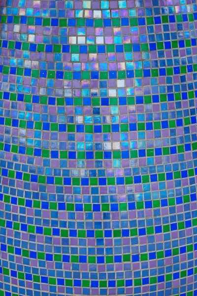 Szorstki Mozaika Niebieski Płytki Ścienne Wzorzec Dla Tło — Zdjęcie stockowe