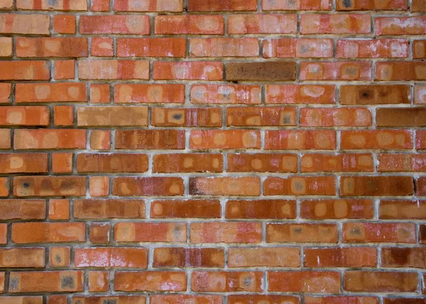 Textuur Van Oude Rode Bakstenen Muur Oppervlak Met Cement Beton — Stockfoto