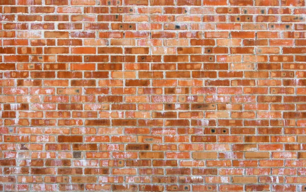 Textura Superfície Parede Tijolo Vermelho Velho Com Cimento Costuras Concreto — Fotografia de Stock