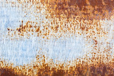 Vintage paslı gri demir duvar arka plan doku boya ve pas birçok katmanları ile