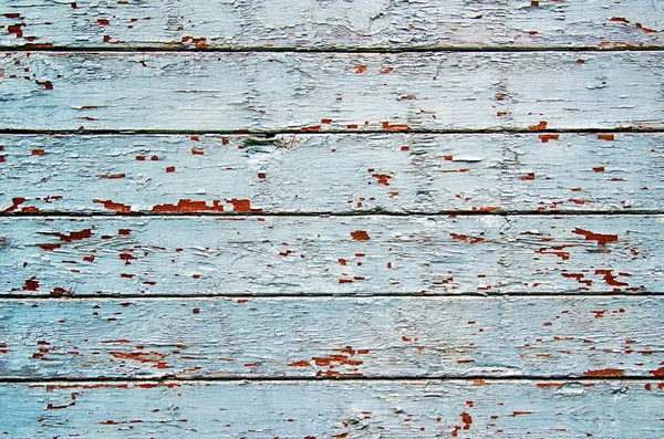 Pęknięty Tekstury Wyblakły Niebieski Zielony Shabby Chic Malowane Drewniane Deska — Zdjęcie stockowe