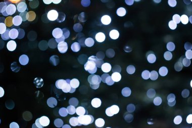 Festival ışık bokeh ile soyut renkli ufuk arka plan