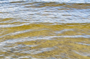 Şeffaf nehir su doku, mavi ve kahverengi renk