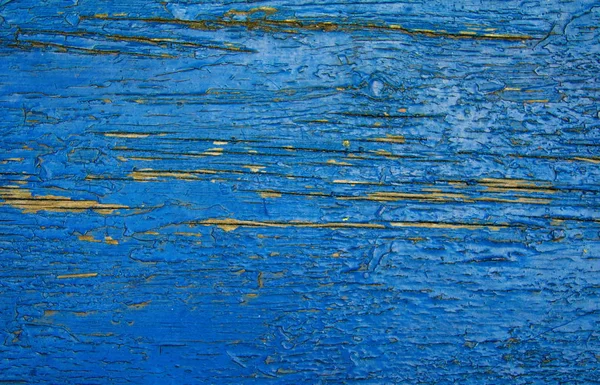 Gebarsten Verweerde Blauw Groen Shabby Chique Geschilderde Houten Plank Textuur — Stockfoto