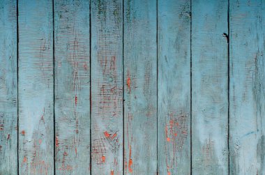 Doku panoları boyalı yıpranmış, boyalı ahşap, mavi renk 