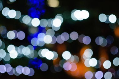 Festival ışık bokeh ile soyut renkli ufuk arka plan