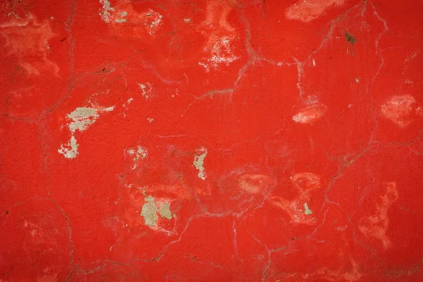 Fundo Estuque Vermelho Revestido Pintado Exterior Elenco Áspero Textura Cimento — Fotografia de Stock