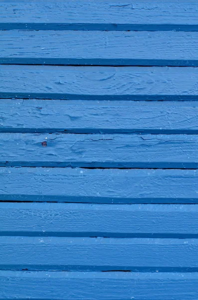 Cracked Weathered Blue Painted Wooden Board Texture — Stock Photo, Image