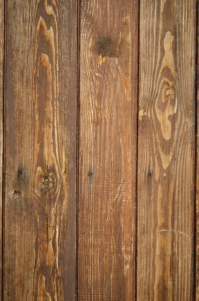 Gebarsten Verweerd Bruin Ongeverfd Houten Plank Textuur — Stockfoto