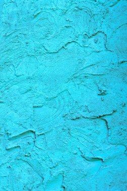 Derin mavi sıva arka plan kaplamalı ve boyalı dış, kaba dökme çimento ve beton duvar doku, dekoratif kaplama 
