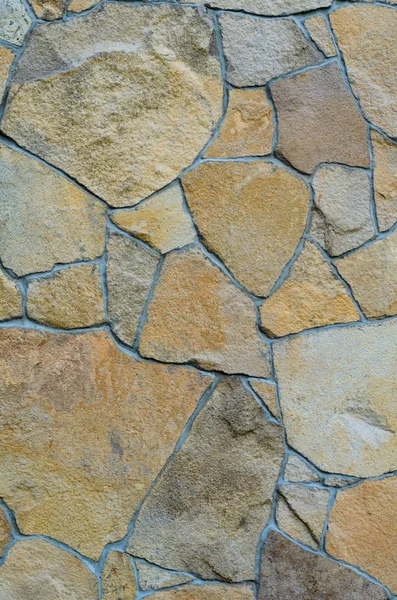 Background Stone Wall Cladding Texture Brown Stone Bricks — Stock Photo, Image