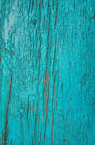 Knäckt Väderbitna Blå Och Gröna Shabby Chic Målad Träskiva Textur — Stockfoto