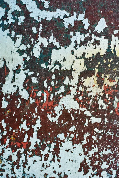 Texture de fond de mur de fer gris rouillé vintage avec de nombreuses couches de peinture et de rouille — Photo
