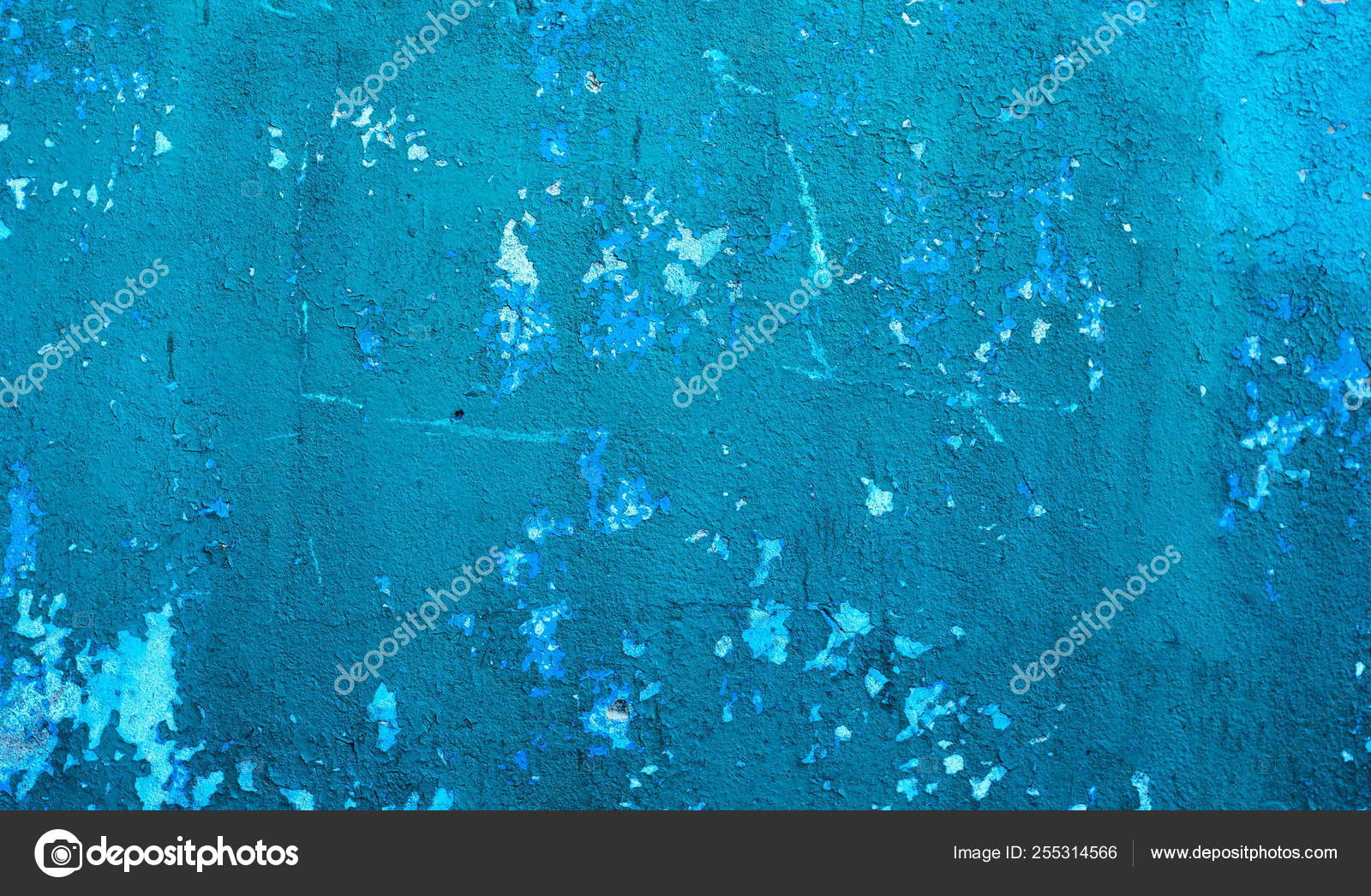Cement Painted Wall Background Baby Blue Pastel Color Stock