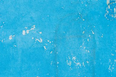 Duvar arka plan, bebek mavisi pastel renk boyalı çimento