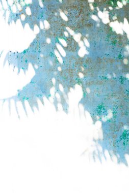 Gölgeler yaz beyaz paslı demir duvara bırakır