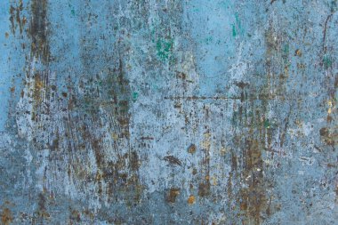 Vintage paslı boyalı demir duvar arka plan dokusu