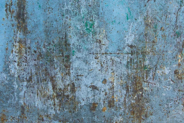 Textuur van vintage Rusty Painted Iron Wall achtergrond — Stockfoto