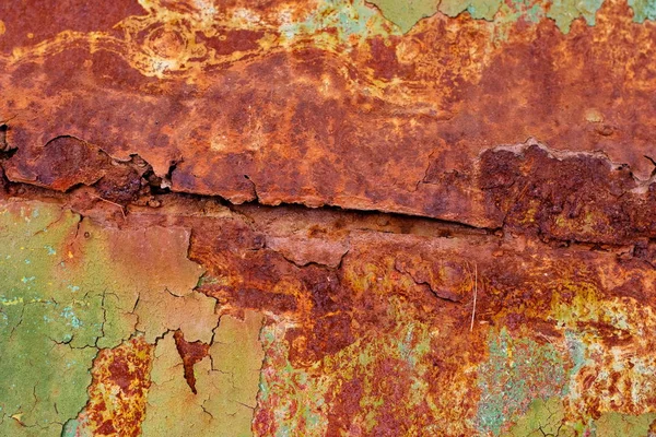 Texture of vintage painted iron wall background — Stock Photo, Image