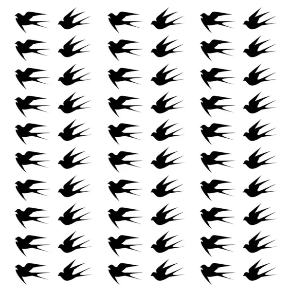 Aves Fondo Aves Mosaico Vector Ilustración — Vector de stock